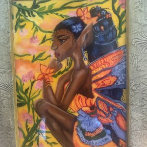 Oil on wood, Ember Wings